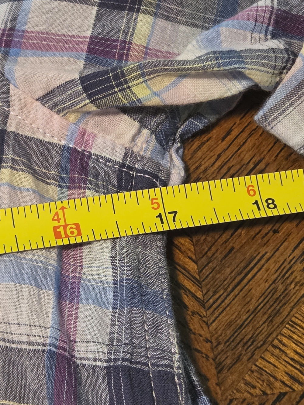 Eddie Bauer Women's XS Soft Cotton Plaid Blouse Cottagecore Coastal Casual - Picture 7 of 8